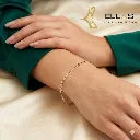 Pulsera Tejido Cartier o Fígaro Oro Laminado 18K Dorado, Largo 18 cm Ancho 0.2 cm, Talla 1802 A perso.webp