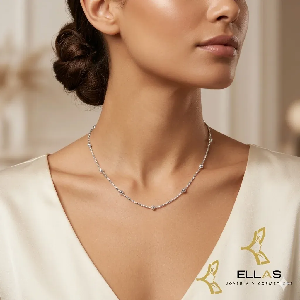 Cadena Viviana Gucci Plana Oro Laminado 18K Dorado 60 cm Persona.webp