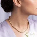 Cadena Tejido Cordón Salomónico o TorzalOro Laminado 18K Dorado 55 cm x 0.2 cm peros.webp