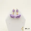 Aretes de tela Purpura ELLAS - Joyería 2.webp