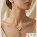 Set Gato en Microzircones Cover Gold