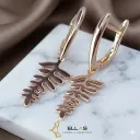 Arete Hoja Deslumbrante  de Oro Laminado 18K Dorado