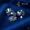 Juego Rehilete Oro Laminado 18K Blanco