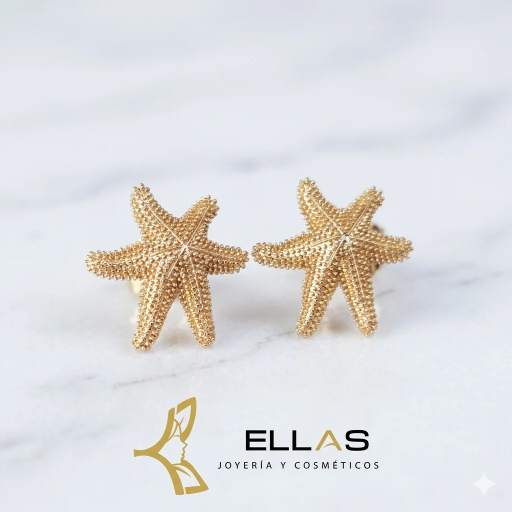 [WEBBESTRELLA] Broquel Estrella Picada de Oro Laminado 18K Dorado