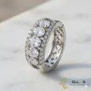 EARCUFF OVALADO PLATEADO