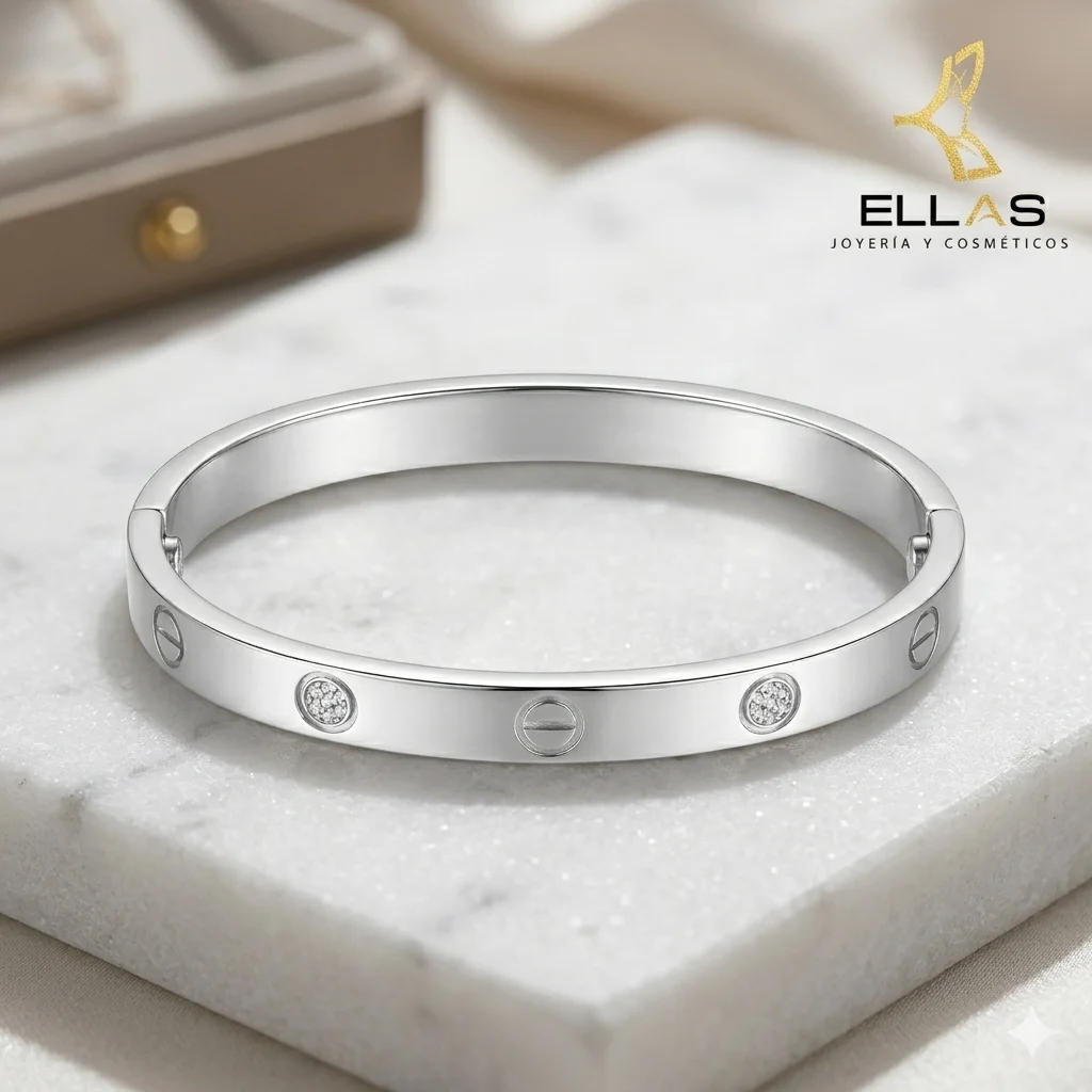 [WEBPCARTIERPLATEADA] Pulsera Estilo Cartier Plateada