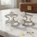 Earcuff Silver Corazon + Zircones