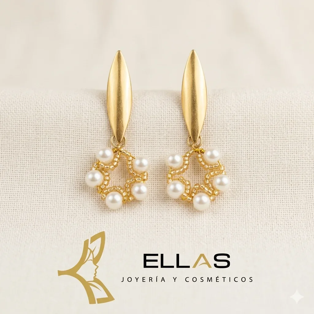 [WEBAFM7000] Arete Flor Mediana Artesanal