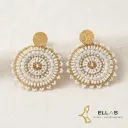 Aretes Artesanales Estrella de Nieve.