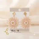 Aretes Artesanales Aura Solar Ellas joyería