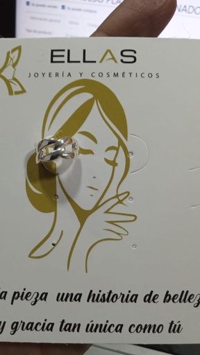 [EAPL6] ARETE EARCUFF GRUESO PLATEADO LAMINADO COVER SILVER